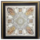 Framed School of Giorgio Vasari Silk Scarf