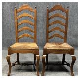 Pair Of Pennsylvania House Ladderback Chairs