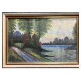 Original Pastel Painting Signed Nellie