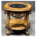 Side Table w/ Glass Top