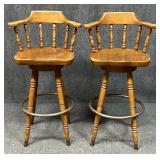 Pair of Swivel Bar Stools