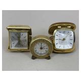 Vintage Hamilton, Westclox, Vantage Travel Clocks