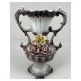 Capodimonte Double-handle Porcelain Vase