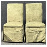 Pair Of Parson Style Dining Chairs