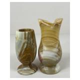 Onyx Vases/ 2 pc