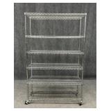 Seville Classic Rolling Metal Storage Rack