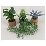 Artificial Potted Plants / 4 pc