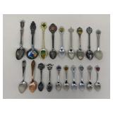 Assorted Souvenir Spoons / 19 pc