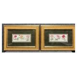 2/PC "Roses & Butterflies" Print by C. Cappello