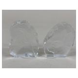 Etched Ram & Rabbit Paperweights