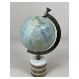 Decorative Globe w/ Wood & Quartz Base