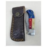 Knife with Custom Handle and Sheath