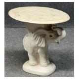 Faux Stone Elephant Table
