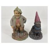 Tom Clark Resin Gnome Figures / 2 pc