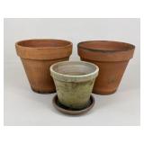 Terracotta Planters / 3 pc