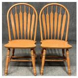 Pair Of Painted Dining Chairs