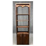 Stained Wood Bookcase
