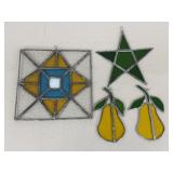 Assorted Stained Glass Decor / 4 pc
