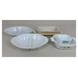 Glasbake, Pyrex, Fire King+ Baker Assortment