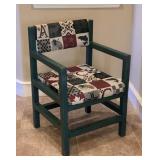Painted Wooden/ Upholstered Chair