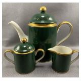 3pc Fitz & Floyd Teapot, Cream & Sugar