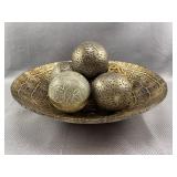Decorative Bowl & Orbs