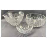 3pc Crystal Bowls
