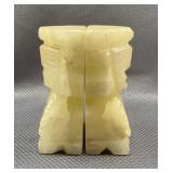 Pair of Carved Stone Bookends