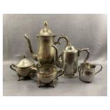 5pc Teapots & Creamers