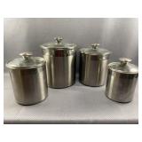 4pc Stainless Steel Jars