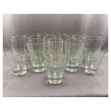 17pc Glass Cups