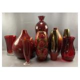 9pc Vases