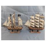 2pc "Mayflower" & Pirate Model Ships