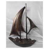 Metal Sailboat Figurine