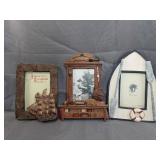 3pc Boat/Fishing Theme Pictureframes
