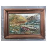 Untitled Oil on Board by Pauline Gilliland