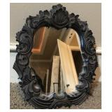 Small Wood Trimmed Mirror
