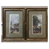 2pc Double Matted Framed Scenes