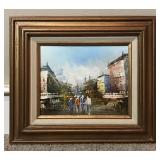 Original Oil Street Scene