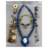 5pc Jewelry Necklaces & a Pin