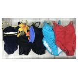 6 Womans Swim Suits Sz 16