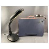 Lighted Lap Desk & Desk Lamp