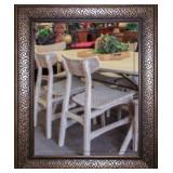 Wood Trimmed Wall Mirror