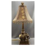 25"H Table Lamp w/ Elephant base