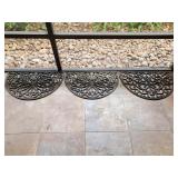 3pc Outdoor Half Circle Mats