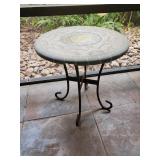 18" Circle Outdoor Table w/ Mosiac Top