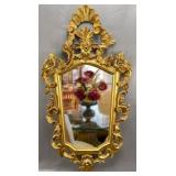 Antique Gold Ornate Wall Mirror