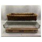 Silverware Tray, Oven Rack & Woven Basket