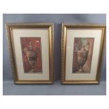2pc Double Matted Framed Art