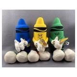 3pc Stuffed Crayons